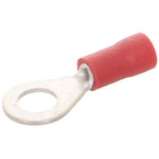 Quetschkabelschuh Ringform Ferratec M4 isoliert PC 0.5-1mm² rot 100 Stück