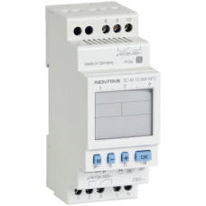 REG-Wochenschaltuhr NOVITAS SC-M 12.35A NFC, 230V 2-Kanal Astro