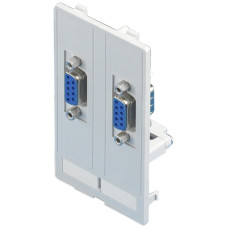 Schnittstelle Rittal SZ 2482.500 Einsatz 2xD-Sub (9P) Schnittstelle Rittal SZ 2482.500 Einsatz 2xD-Sub (9P)