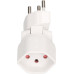 Stecker/Kupplung MH Clip-Clap 1xT13 180+130° weiss mit Kinderschutz