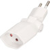 Stecker/Kupplung MH Clip-Clap 1xT13 180+130° weiss mit Kinderschutz