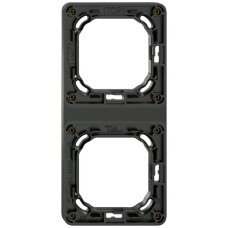 UP-Montagerahmen Feller NEVO SNAPFIX 2x1 87x187mm schwarz