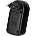 Zweifachstecker Typ 13 maxADAPTturn 10A 250V 2xFront drehbar Schalter schwarz