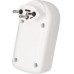 Zweifachstecker Typ 13 maxADAPTturn 10A 250V 2xFront drehbar Schalter weiss