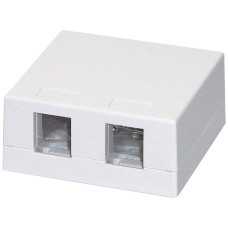 AP-Anschlussdose KS Dätwyler weiss für 2 Module