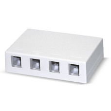 AP-Anschlussdose KS Dätwyler weiss für 4 Module
