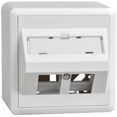 AP-Montageset Keystone Dätwyler weiss 2x Edue schräg
