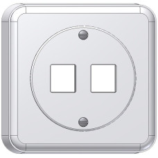 AP-Montageset Keystone Dätwyler weiss 2x Standard gerade
