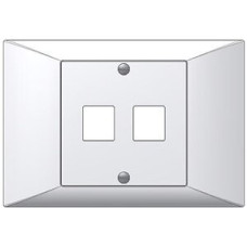 EB-Montageset Keystone Dätwyler weiss 2x Edue gerade 115x80mm