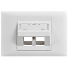 EB-Montageset Keystone Dätwyler weiss 2x Edue schräg 115x80mm