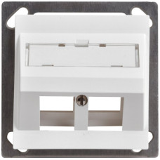 EB-Montageset Keystone Dätwyler weiss 2x Edue schräg 70x70mm