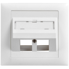 EB-Montageset Keystone Dätwyler weiss 2x Edue schräg 86x80mm