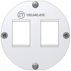 Halterung für 2xRJ45 Keystone Dätwyler weiss