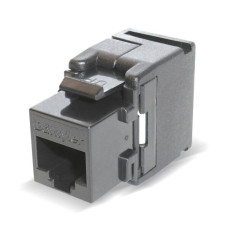 RJ45-Modul Dätwyler KU-T 1/8 U Kat.6 schwarz werkzeuglos