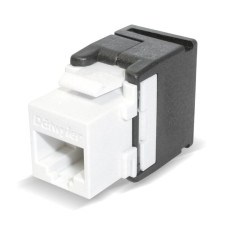 RJ45-Modul Dätwyler KU-T 1/8 U Kat.6 weiss werkzeuglos