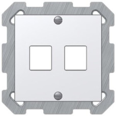 UP-Montageset Keystone Dätwyler weiss 2x Edue gerade ohne Ab.-Rahmen