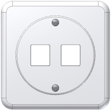 UP-Montageset Keystone Dätwyler weiss 2x Standard gerade