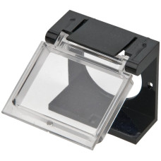 Schutzklappe EAO01 schwarz für 18x24mm