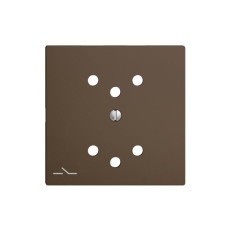 Frontplatte EDIZIOdue 2xT12 1xS coffee mit Shutter