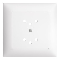 Frontset EDIZIOdue weiss 88x88mm 2xT12 mit Shutter