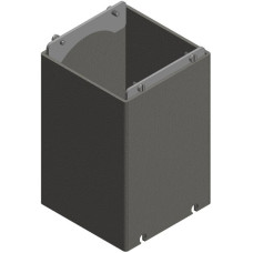 Anschlussaufsatz Woertz Ø68mm H=150mm grau