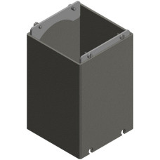 Kombi-Aufsatz Woertz 2x63mm grau h=100mm