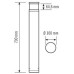LED-Pollerleuchte ESYLUX ALVA BL 7W 4000K Ø100x700mm IP65 opal anthrazit