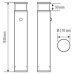 LED-Pollerleuchte ESYLUX ALVA BL ANO DALI 17W 4000K mit Sensor anthrazit
