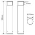 LED-Pollerleuchte ESYLUX ALVA BL ANT DALI 16W 3000K, anthrazit, klar