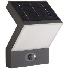 LED-Solar-Wandleuchte DOTLUX FLASHwall-sensor 3.5W 250lm 3000K IP54 grau