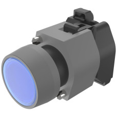 Leuchtdrucktastervorsatz EAO04 hoch blau Ø22.3mm IP65