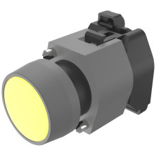 Leuchtdrucktastervorsatz EAO04 hoch gelb Ø22.3mm IP65