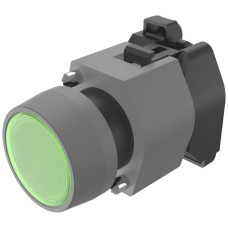 Leuchtdrucktastervorsatz EAO04 hoch grün Ø22.3mm IP65