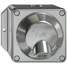 AP-Anschlussdose ELEMENT SNAPFIX ohne Klemmeneinsatz Aluminium