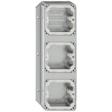 AP-Gehäuse ELEMENT 3-fach 287x111mm aluminium