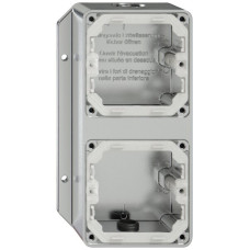 AP-Gehäuse ELEMENT SNAPFIX 111x193x54mm 2xM20 aluminium