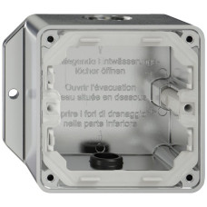 AP-Gehäuse ELEMENT SNAPFIX 111x93x54mm 2xM20 Aluminium
