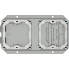 AP-Kopfzeile ELEMENT 1x2 Aluminium 2 Einführungen