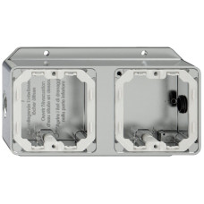 AP-Kopfzeile Feller ELEMENT 1x2 Aluminium
