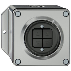 AP-Storentaster ELEMENT 1P 4 Tasten aluminium