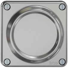 Blindeinsatz ELEMENT SNAPFIX 1x1 horizontal 87x87mm Aluminium
