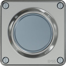 Deckel ELEMENT für KNX-Taster und Wiser aluminium IP55