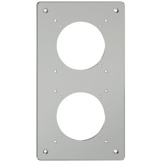 Montageplatte ELEMENT SNAPFIX 2x1 vertikal 125x225mm Aluminium
