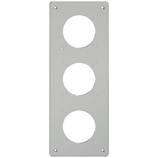 Montageplatte ELEMENT SNAPFIX 3x1 vertikal 125x325mm Aluminium