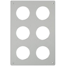 Montageplatte ELEMENT SNAPFIX 3x2 vertikal 125x325mm Aluminium