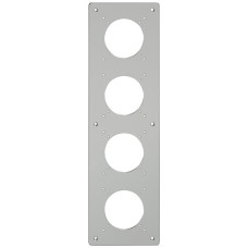 Montageplatte ELEMENT SNAPFIX 4x1 vertikal 125x425mm Aluminium