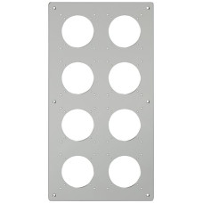Montageplatte ELEMENT SNAPFIX 4x2 vertikal 225x425mm Aluminium