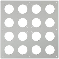 Montageplatte ELEMENT SNAPFIX 4x4 horizontal und vertikal 425x425mm Aluminium