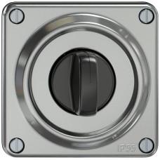 Oberteil ELEMENT SNAPFIX für Drehschalter mit Drehgriff Aluminium