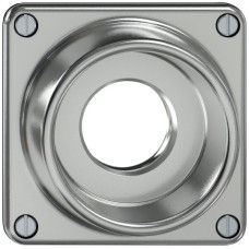 Oberteil ELEMENT SNAPFIX für Drehschalter mit Sicherheitsschloss mit Kragen Aluminium